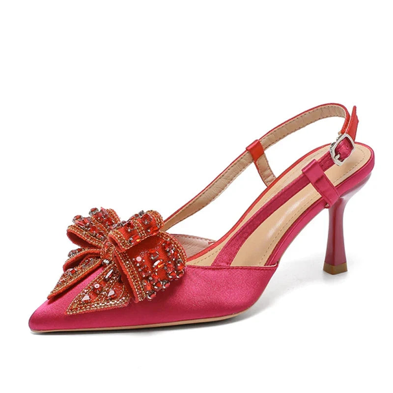 Rhinestone Bowknot Women Pumps