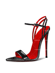 12cm Pointed Lace Up High-Heeled Shoes for Women