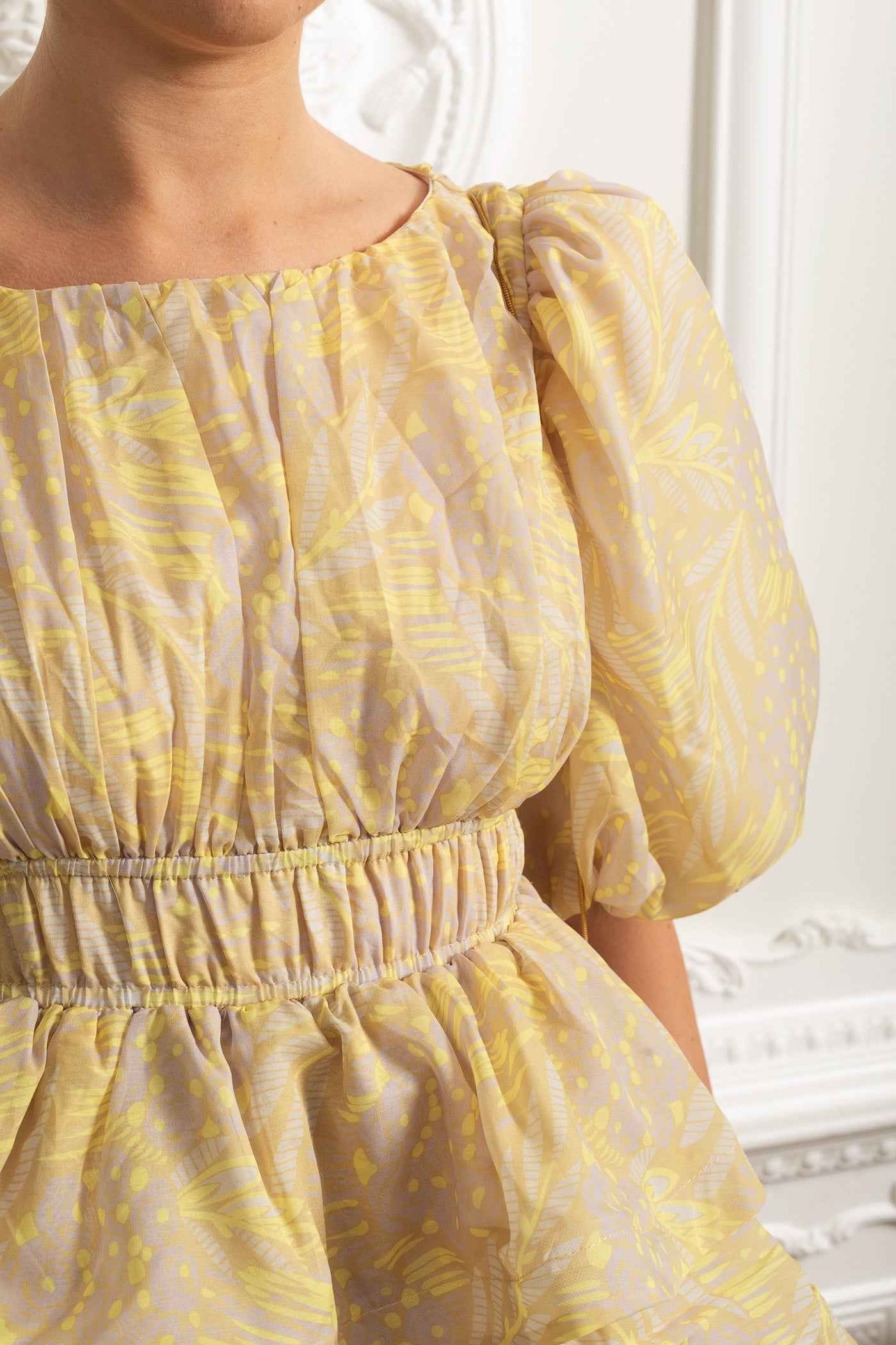 TIERED RUFFLE MIDI SUMMER PARTY DRESS