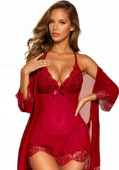Lovely Sheer Babydoll and Robe Set