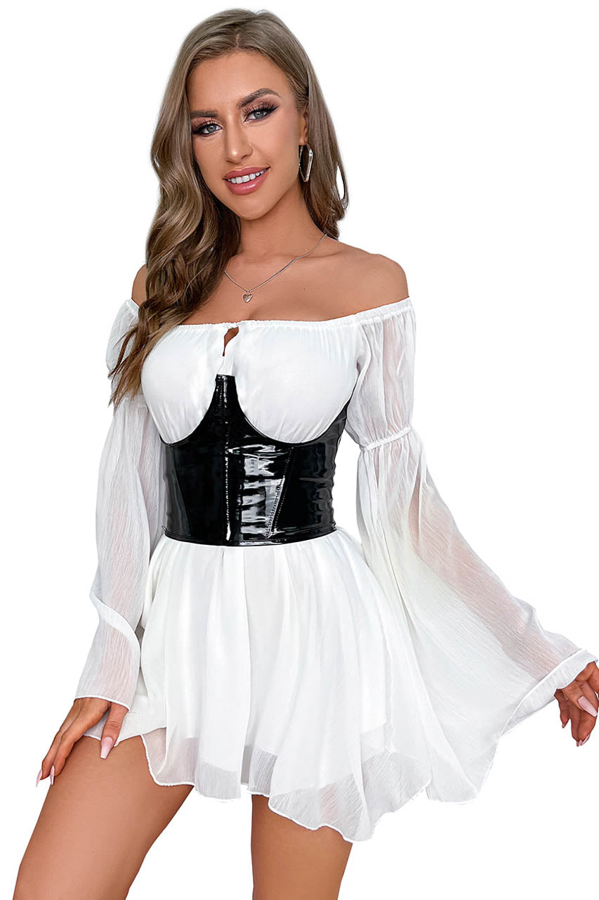 White Lace Lingerie Dress