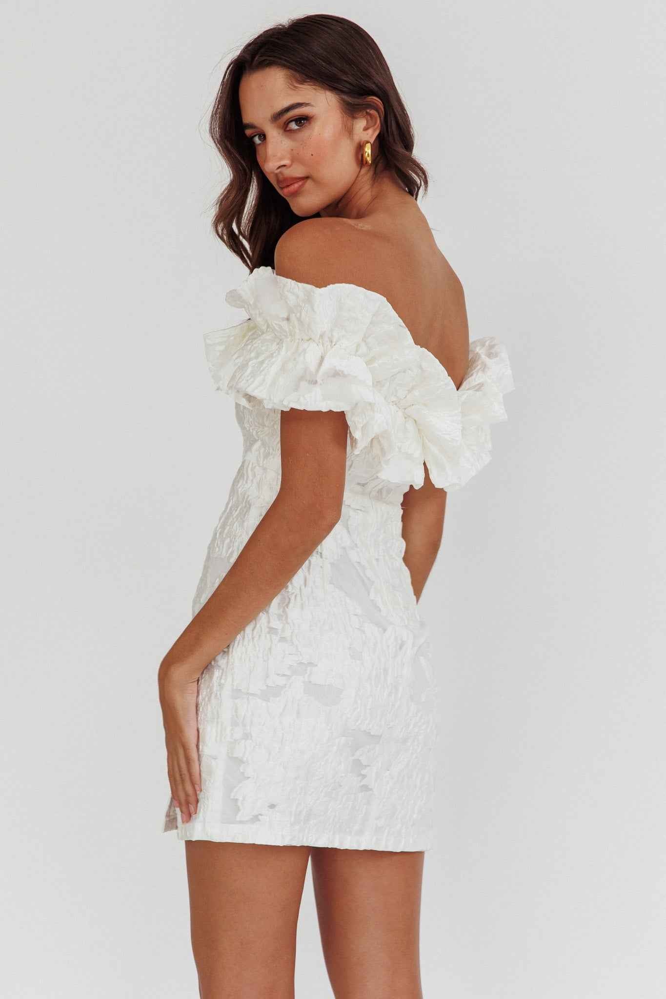 STRAPLESS FLORAL MINI PARTY COCKTAIL DRESS