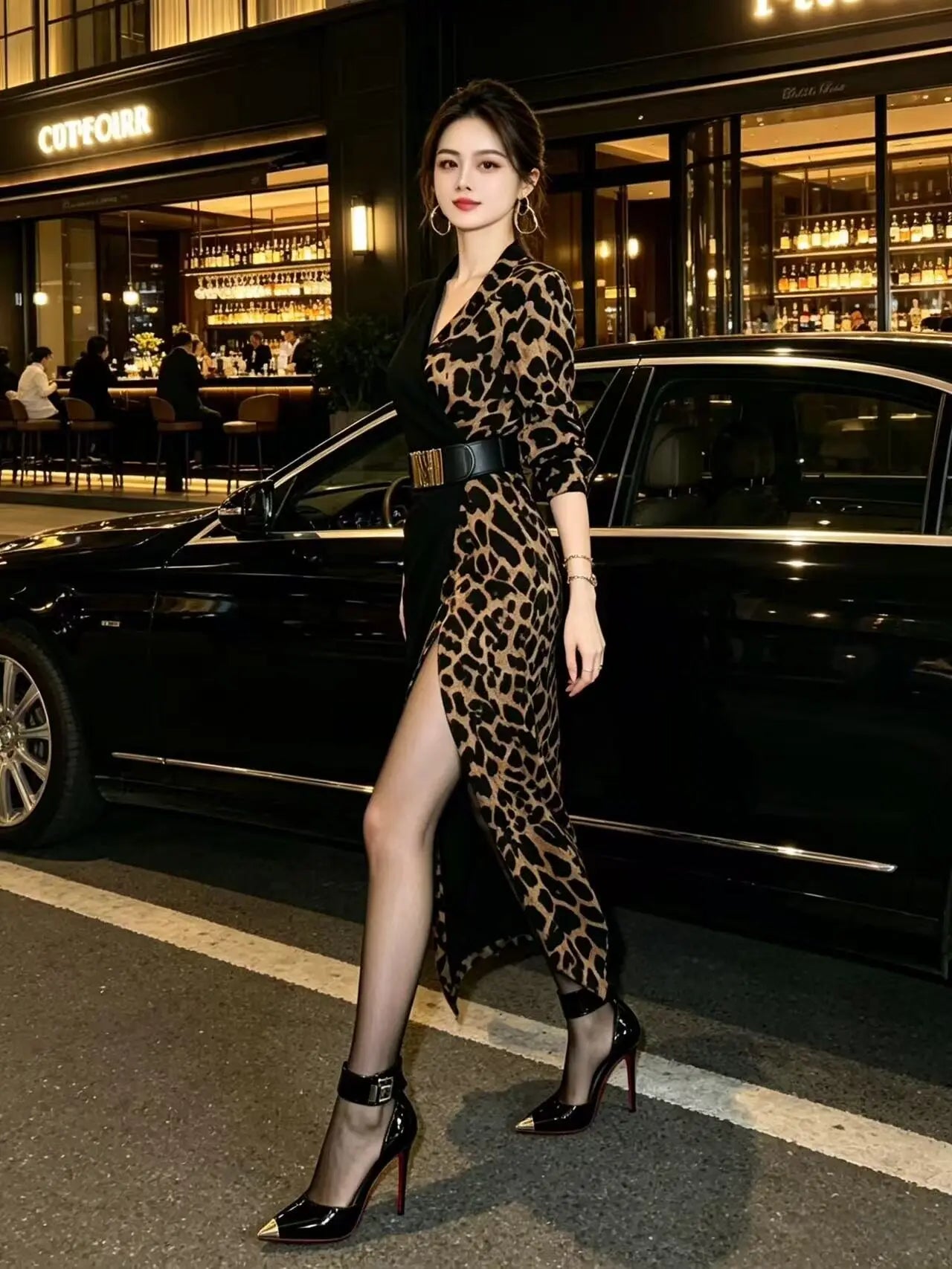 sexy style straight strap Sandals
