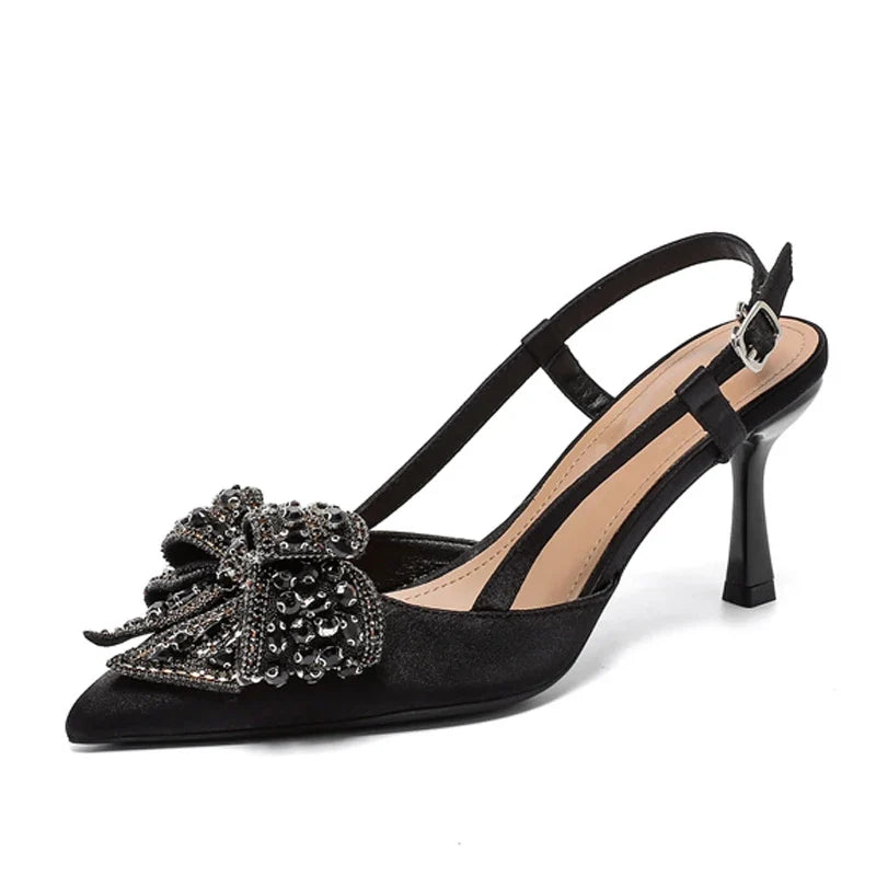 Rhinestone Bowknot Women Pumps