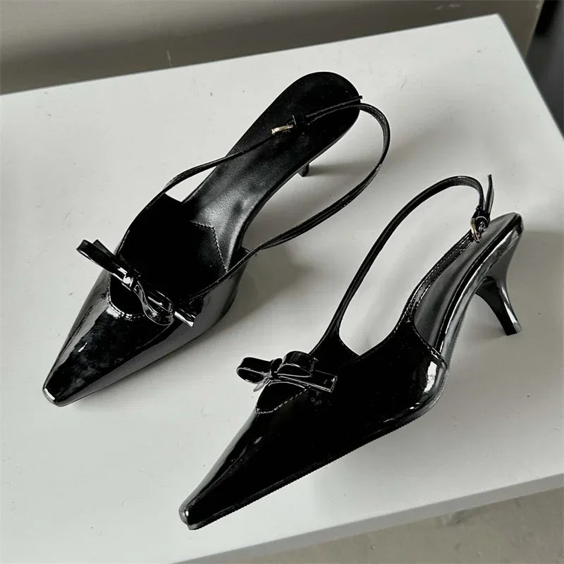 Slingbacks Pointed Toe Woman Pumps Sandals