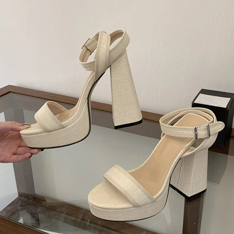 Vacation Style Chunky Platform Sandals