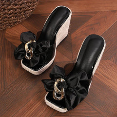 Pink Butterfly-knot Designer Sandals