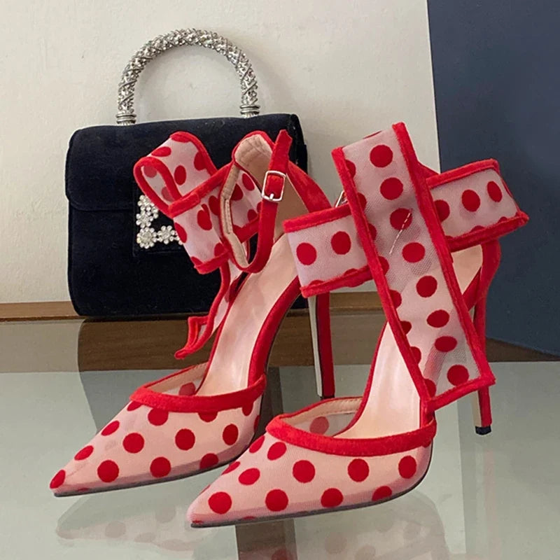 Elegant Pointed Toe Red High Heels