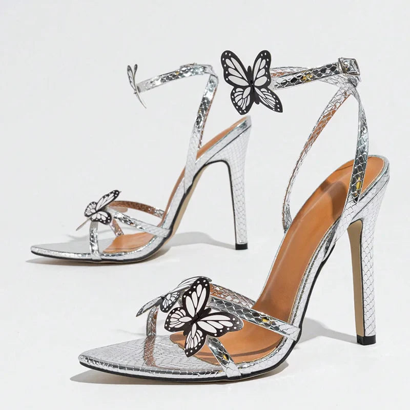 Butterfly Ankle Strap Woman Sandals