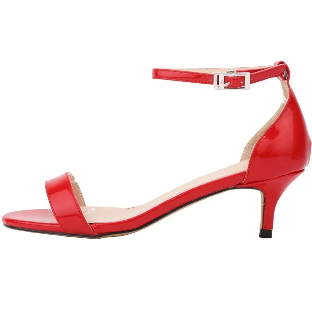 Casual Low Heels Ankle Strap Sandal Open Toes Sexy High Heels