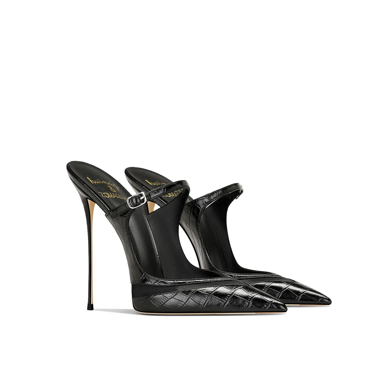 Black genuine leather design with a niche style