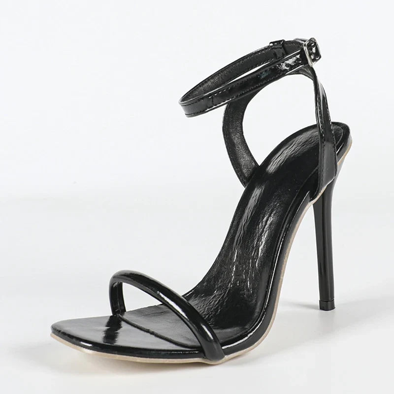 Black High Heels Banquet Party Dress Sandals