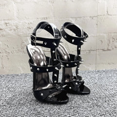 16cm/14CM Women High Heeled Rivets Sandals