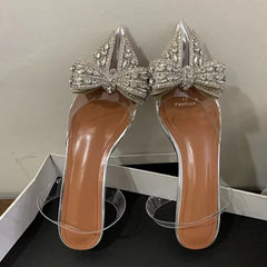 Spring Sexy Slingback Shoes Women Mules Sandals