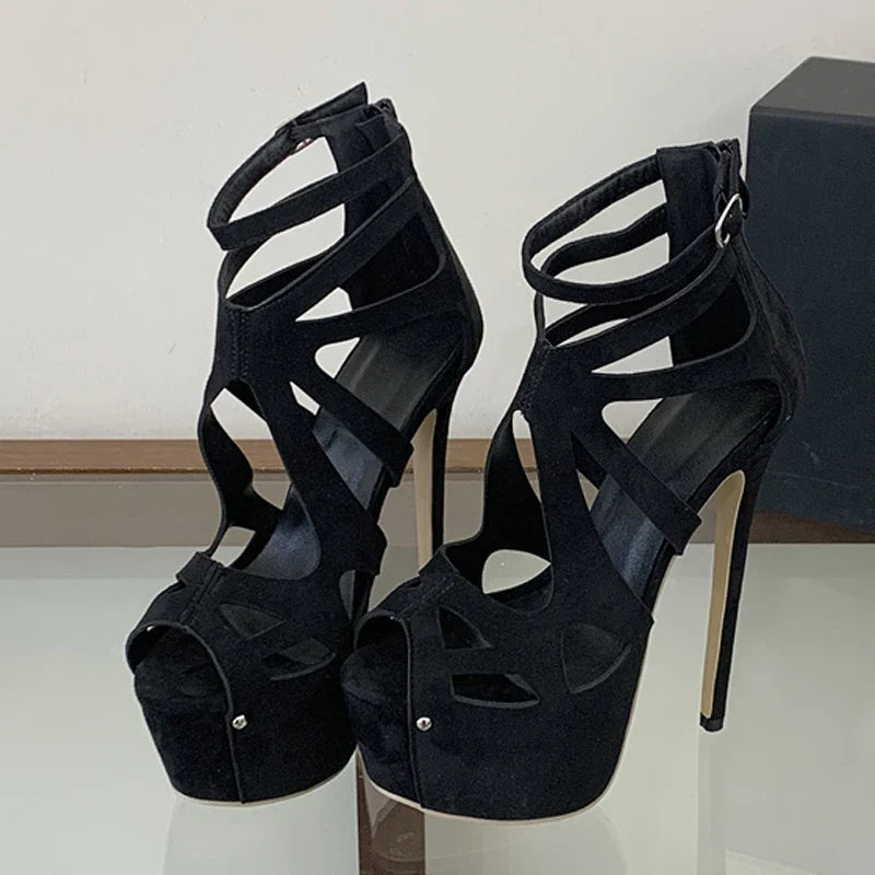Summer 16.5CM Extreme High Heels Platform Sandals