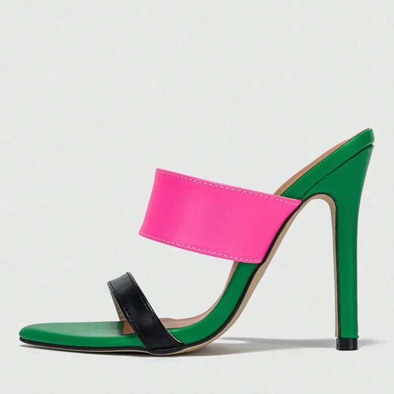 Sexy Pointed Toe High Heels Modern Slippers
