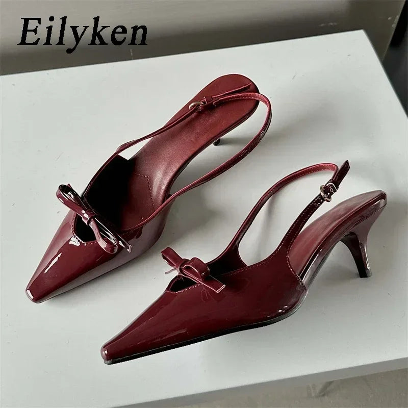 Slingbacks Pointed Toe Woman Pumps Sandals