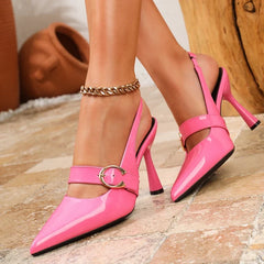 Belt Buckle Decoration Heels