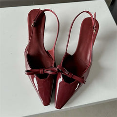 Slingbacks Pointed Toe Woman Pumps Sandals