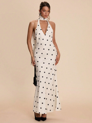 Kiara Polka Dot Maxi Dress