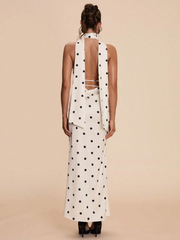 Kiara Polka Dot Maxi Dress