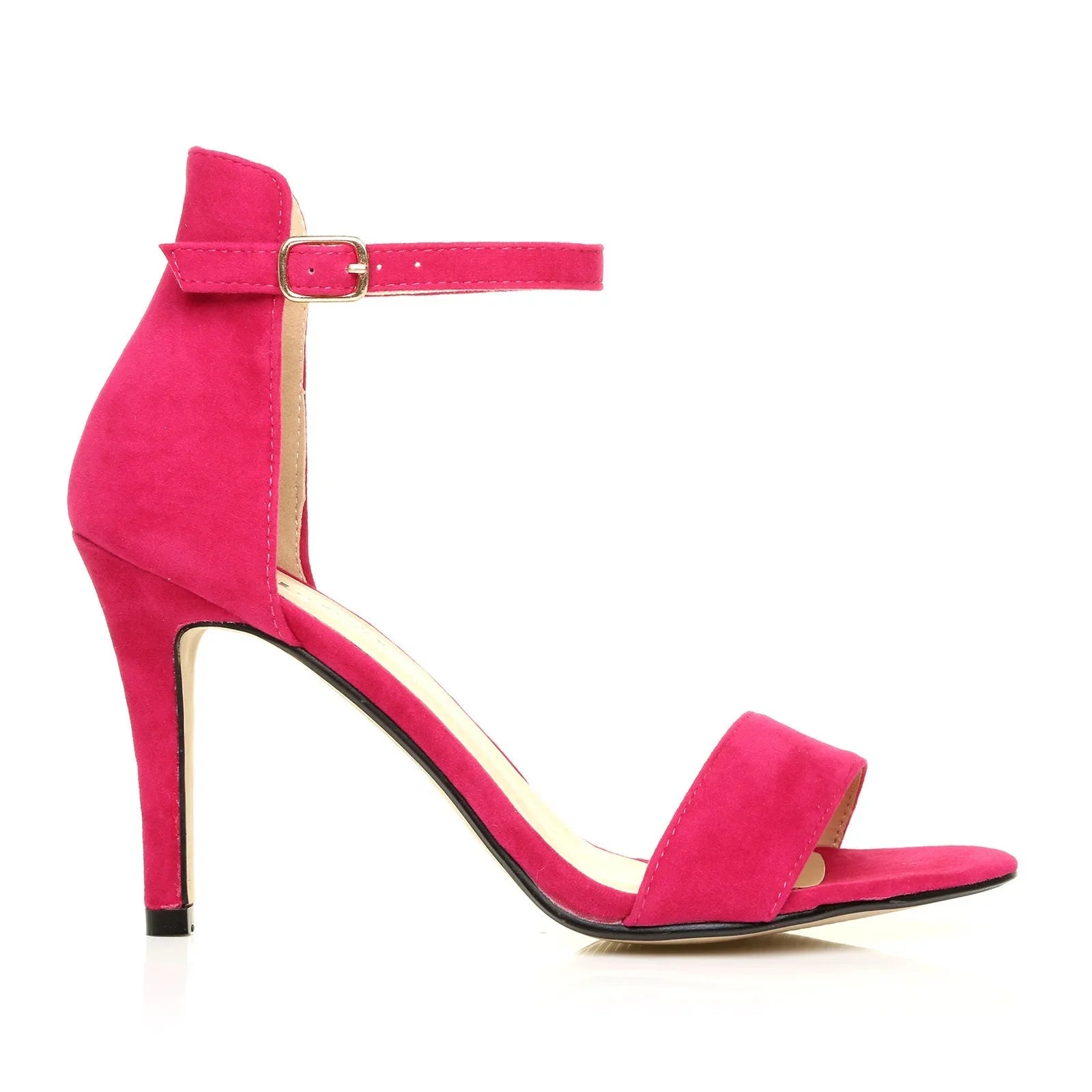 9cm Mid Thin Heel Summer Open Toe Ankle Strap High Heels