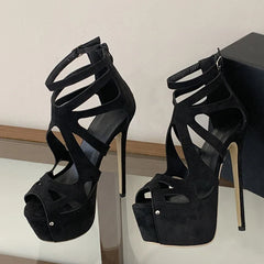 Summer 16.5CM Extreme High Heels Platform Sandals