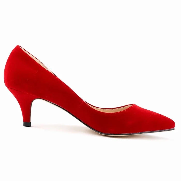 Solid Color Breathable Non Slip Sole Latex Insole Work Wedding Shoe