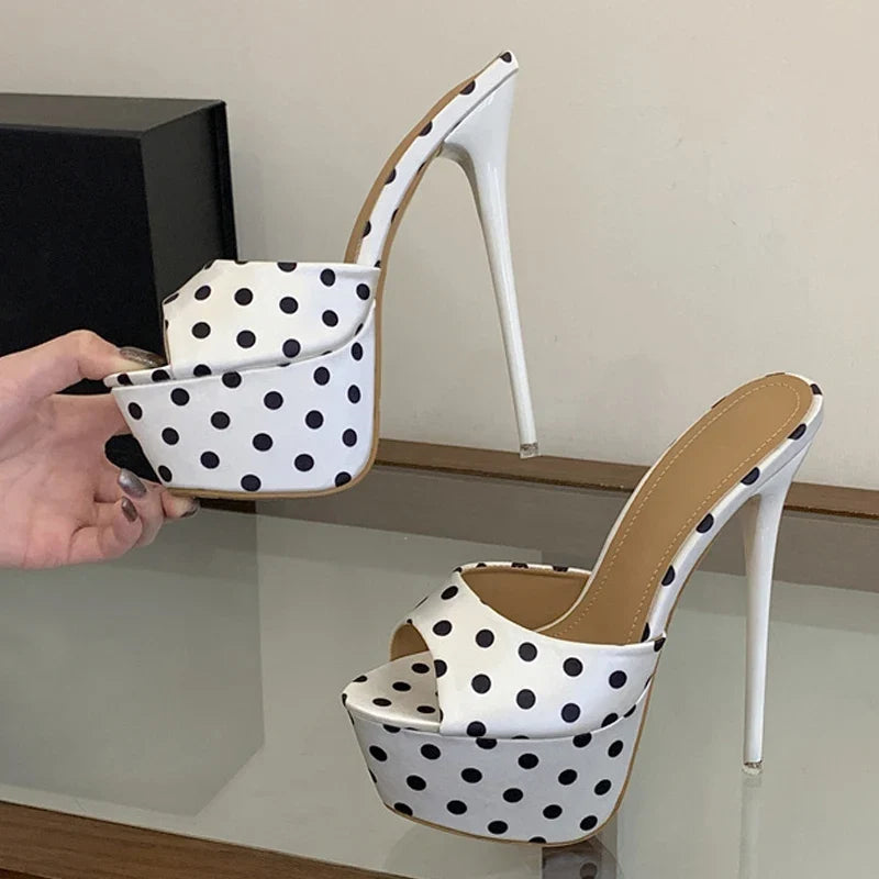 16CM Super High Heels Slippers