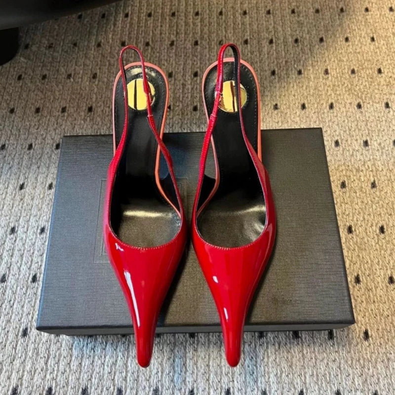 Sexy Pointed Toe Slingback Heels
