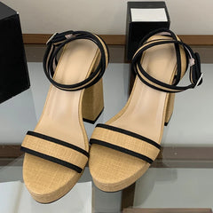 Vacation Style Chunky Platform Sandals