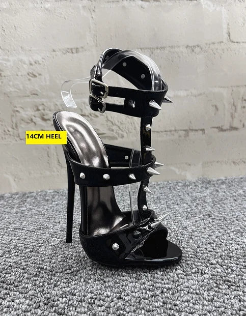 16cm/14CM Women High Heeled Rivets Sandals
