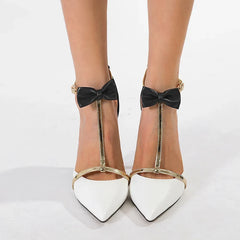 Design Bowknot Ankle Strap Women Pumps