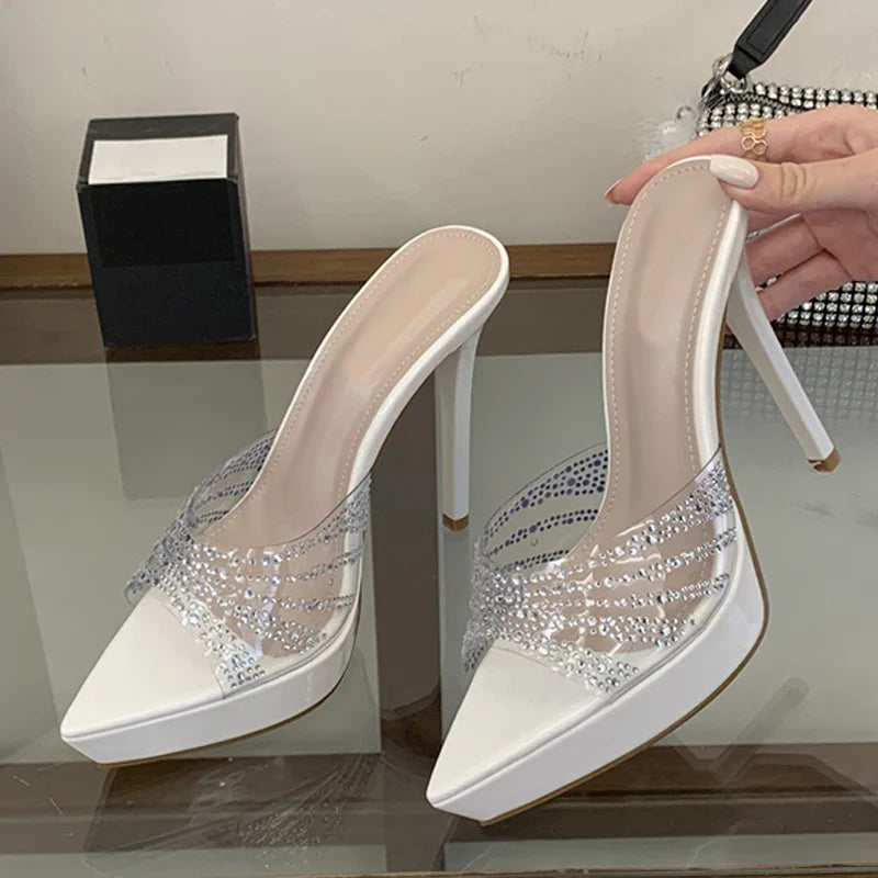 Crystal Rhinestone Women Wedding Banquet Shoes