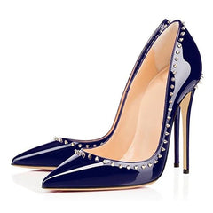 Red Patent Leather Pointed Shallow Mouth Temperament Single Shoes
