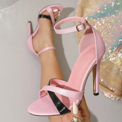 Cozy Satin Open Toe Women Gladiator Sandals