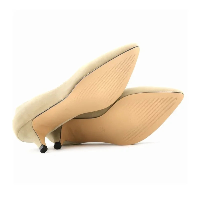 Solid Color Breathable Non Slip Sole Latex Insole Work Wedding Shoe