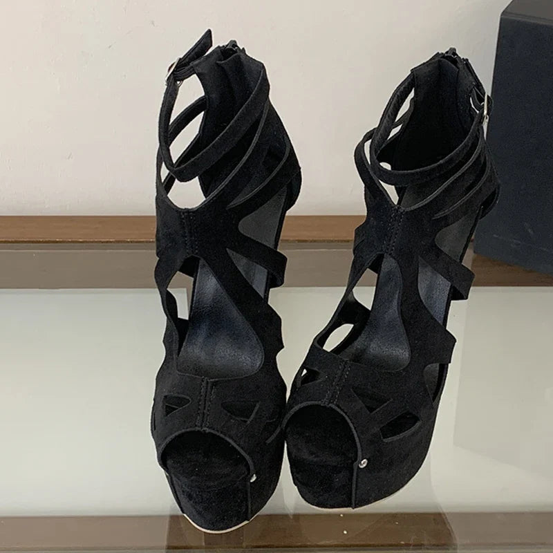 Summer 16.5CM Extreme High Heels Platform Sandals