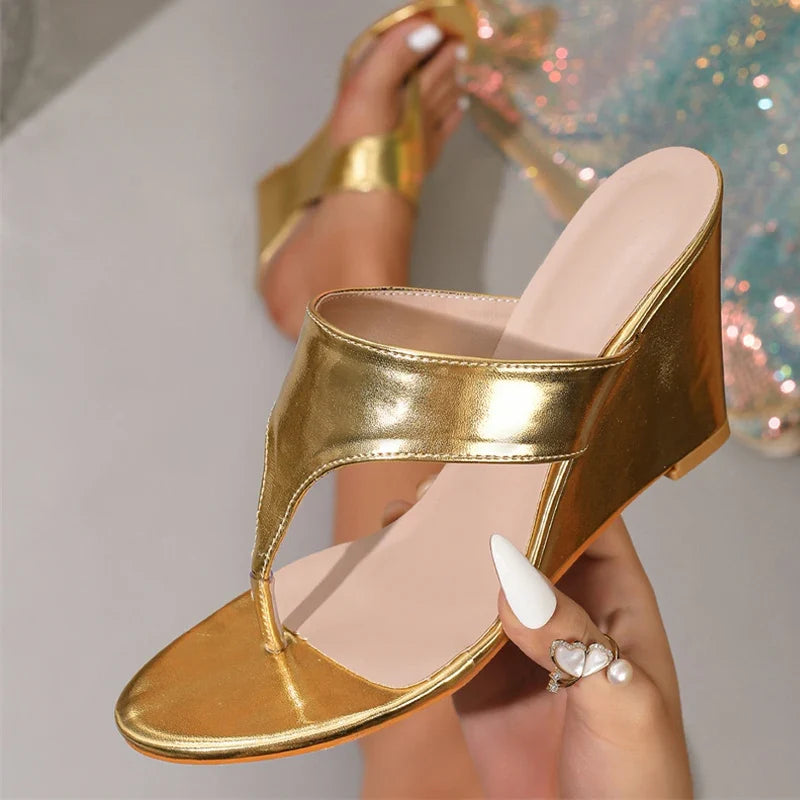 Brand Brand Wedge Heel Slippers