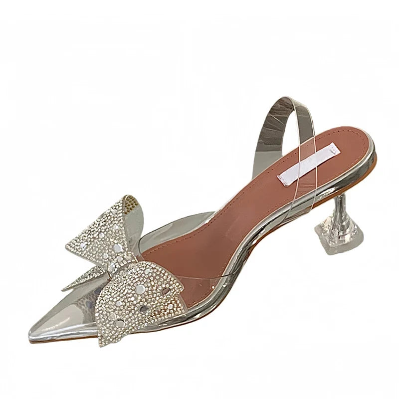 Sequined Crystal Bowknot Women Pumps