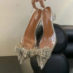 Spring Sexy Slingback Shoes Women Mules Sandals