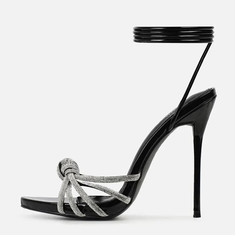 Arrival Silver Crystal Narrow Band Women's Sandals