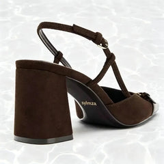 Metal Buckle Decoration Pumps