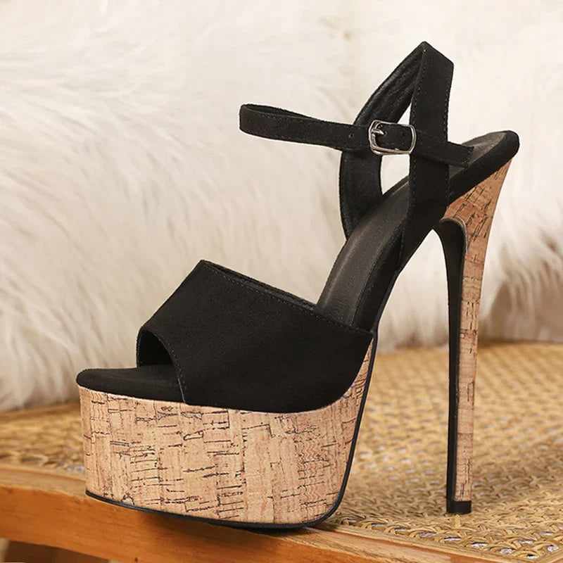 Sexy 16CM Extreme High Heels Platform Sandals