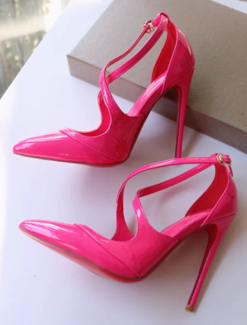 Cross Belt Ultra High Heels