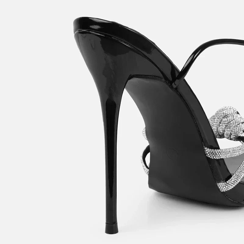 Arrival Silver Crystal Narrow Band Women's Sandals