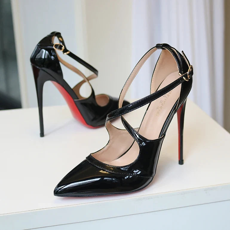 Cross Belt Ultra High Heels