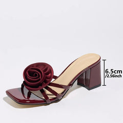 Street Sexy 6.5CM Thick Heels Slipper