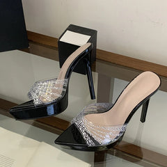 Crystal Rhinestone Women Wedding Banquet Shoes