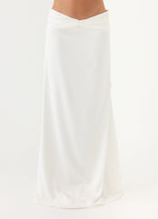 She Means It Maxi Skirt - Ivory Low Rise